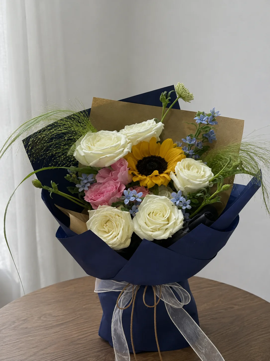 Mixed Rose & Sunflower Bouquet