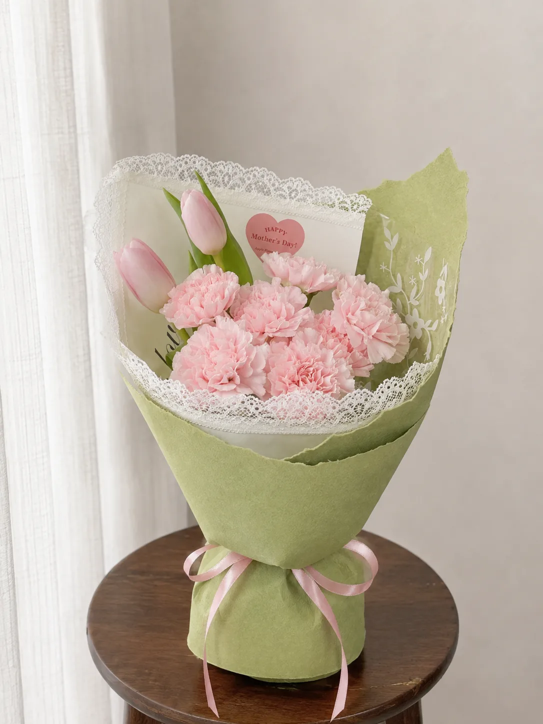 Pink Carnation & Tulip Bouquet